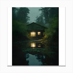 Cabin In The Woods Canvas Print