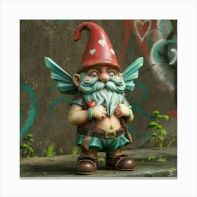 Cupid Gnome 2 Canvas Print