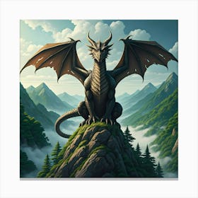 Majestic Dragon Canvas Print