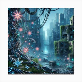 Futuristic City 32 Canvas Print