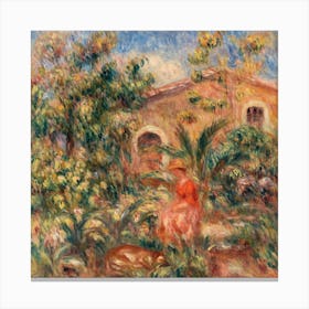 Farmhouse (1917), Pierre Auguste Renoir Canvas Print