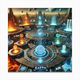 Training Arenas Scifi Canvas Print