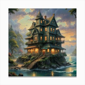 House On Stilts Canvas Print