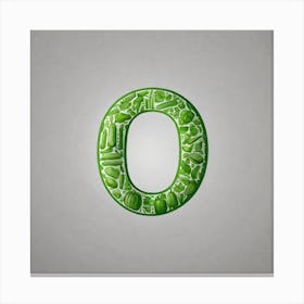 Vegetable Letter O Canvas Print