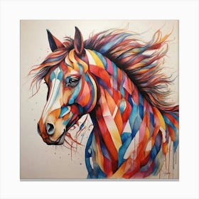 Colorful Horse 2 Canvas Print