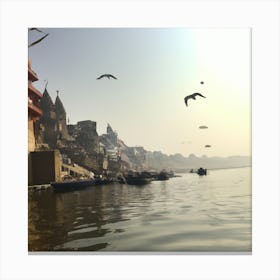 Ganga River , Varanasi, India 2 Canvas Print