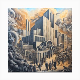 City In The Sky Canvas Print