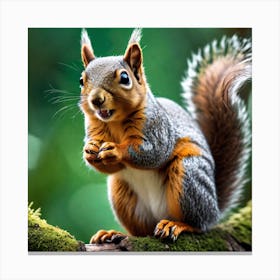 Squirrel In The Forest 272 Canvas Print