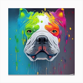 Bulldog Painting 1 Canvas Print