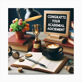 Congratulations Your Academic Assignment Canvas Print