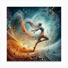 Music Note Dancer Canvas Print