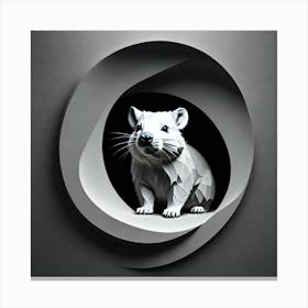 Rat In A Circle 4 Canvas Print