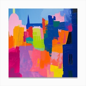 Abstract Travel Collection Paris France 6 Canvas Print