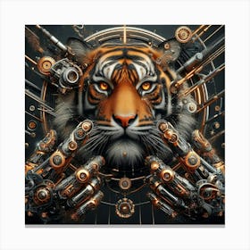 Robot Tiger Canvas Print