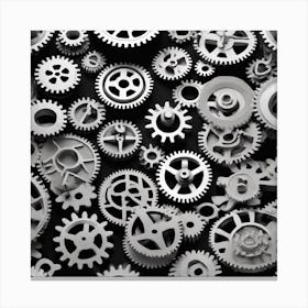 Gears Background 19 Canvas Print