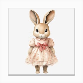 Bunny In A Dress 1 Canvas Print