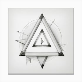 Triangle Art Canvas Print