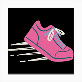 Pink Running Shoe Canvas Print