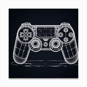 Playstation Controller Canvas Print