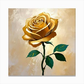 Golden Rose Canvas Print