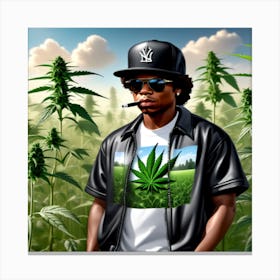 Weed & Hip Hop Eazy - E Canvas Print
