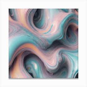 Abstract Melting Pattern Canvas Print