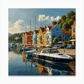 Marina Kotor Canvas Print