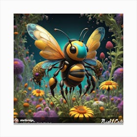 Gothic Bee Canvas Print