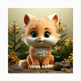 Cute Kitty 1 Canvas Print