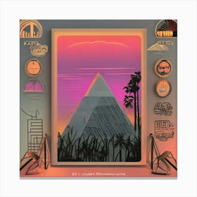 Egyptian Pyramids 1 Canvas Print