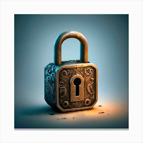 Lock And Key Canvas Print