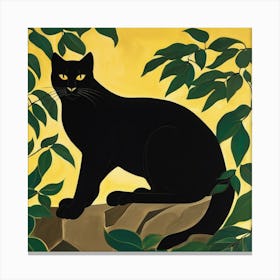 Black Cat Canvas Print