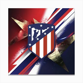 Atlético de Madrid Logo Wall Art 8 Canvas Print