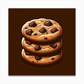 Chocolate Chip Cookies Canvas Print