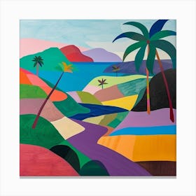 Abstract Travel Collection Sao Tome And Principe 3 Canvas Print