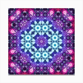 Abstract Pattern Purple Glow 4 Canvas Print