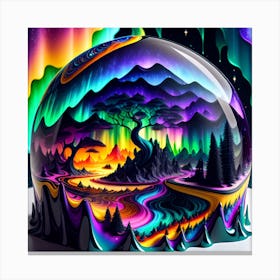 Cosmic Glass Biosphere Canvas Print