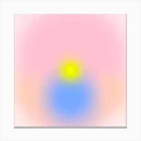 Morning Silence 2 Gradient Square Canvas Print