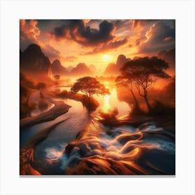 Sunset Canvas Print
