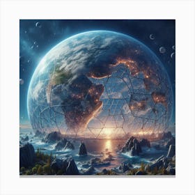 Earth In Space 28 Canvas Print