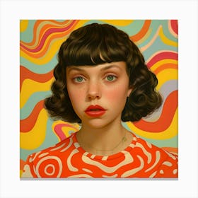 Girl With Short Hair Canvas Print