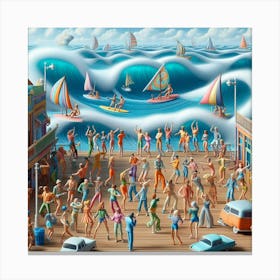 'The Beach' Canvas Print