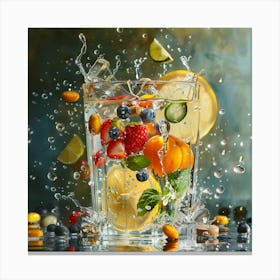 Fruit Splash Canvas Print