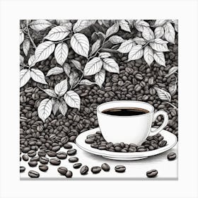 Coffee Beans 216 Canvas Print