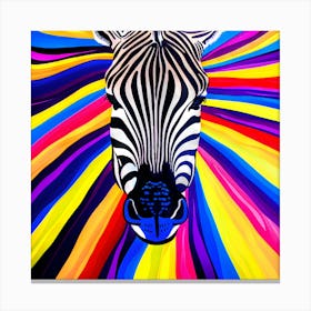 Zebra pop art Canvas Print