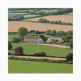 Farm In England Canvas Print