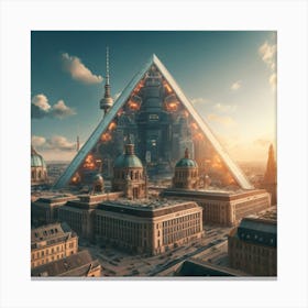 Pyramid City 7 Canvas Print