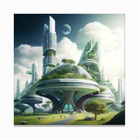 Futuristic City 2 Canvas Print