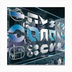 Tv Logo Canvas Print