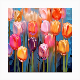 Colorful Tulips 3 Canvas Print